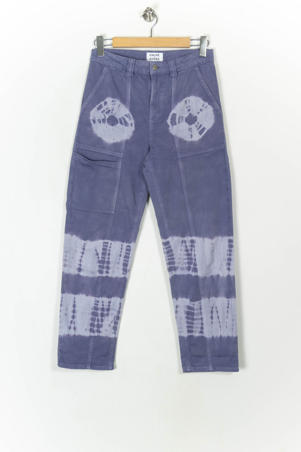 Pantalon Violet et Blanc - Taille M/38 de la marque Chloé Stora | PARAD121796 - Vendu par Paradigme - Image 2
