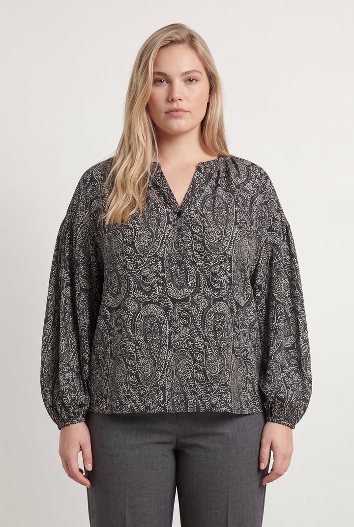 Blouse Noire et Blanche - Taille XL/42 de la marque Weill | PARAD121800 - Vendu par Paradigme - Image 1