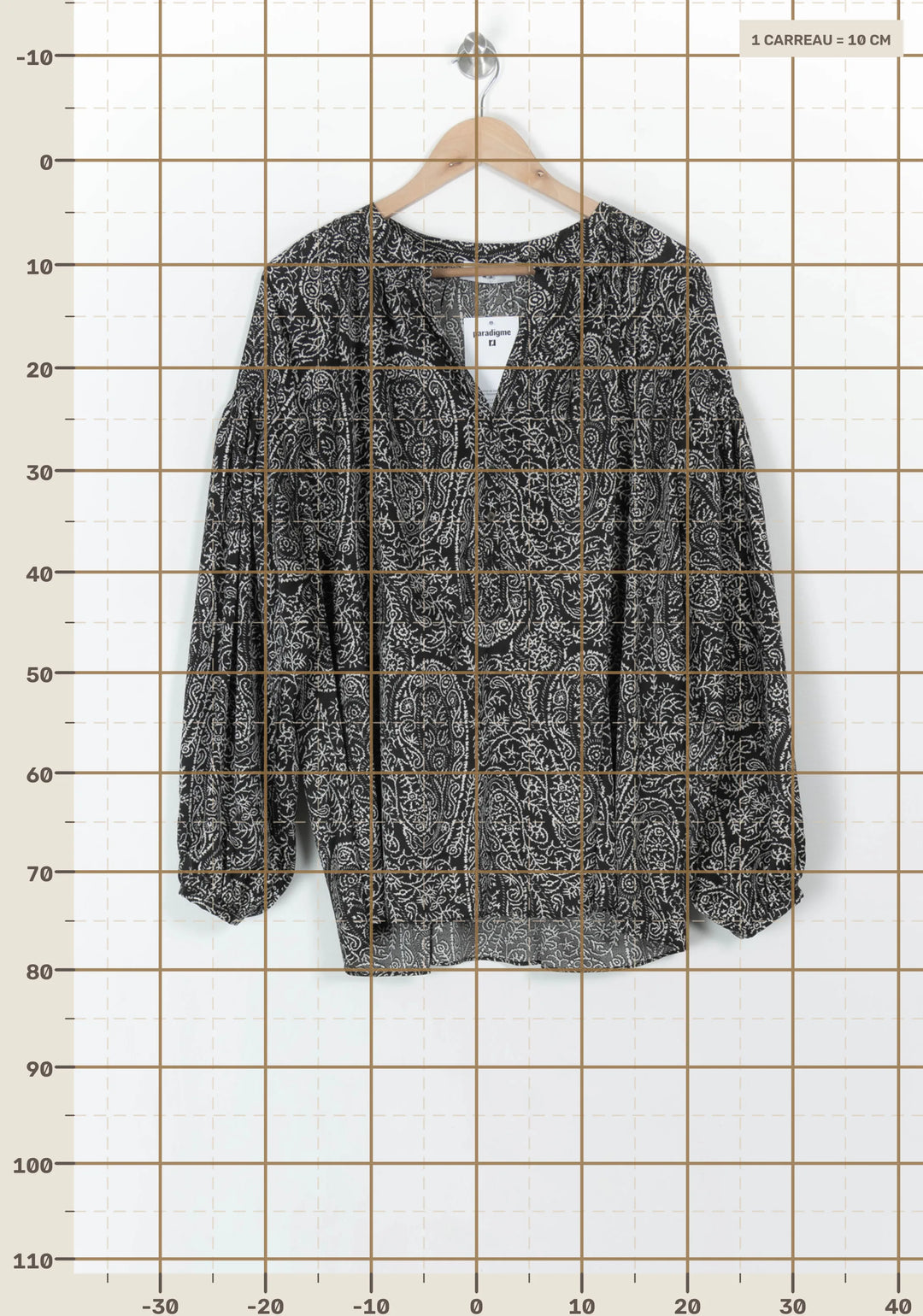 Blouse Noire et Blanche - Taille XL/42 de la marque Weill | PARAD121800 - Vendu par Paradigme - Image 4