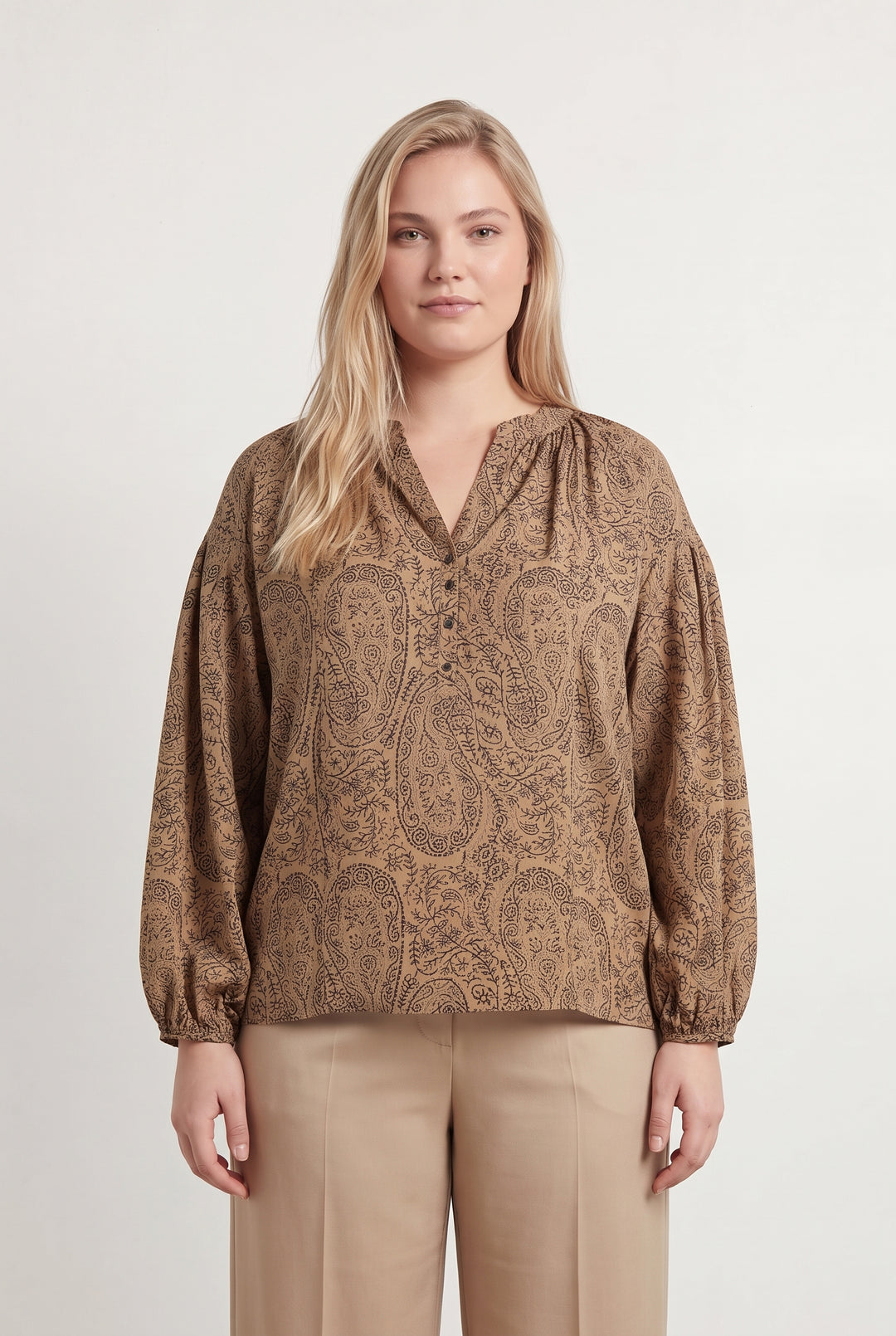 Blouse Marron - Taille XL/42 de la marque Weill | PARAD121801 - Vendu par Paradigme - Image 1