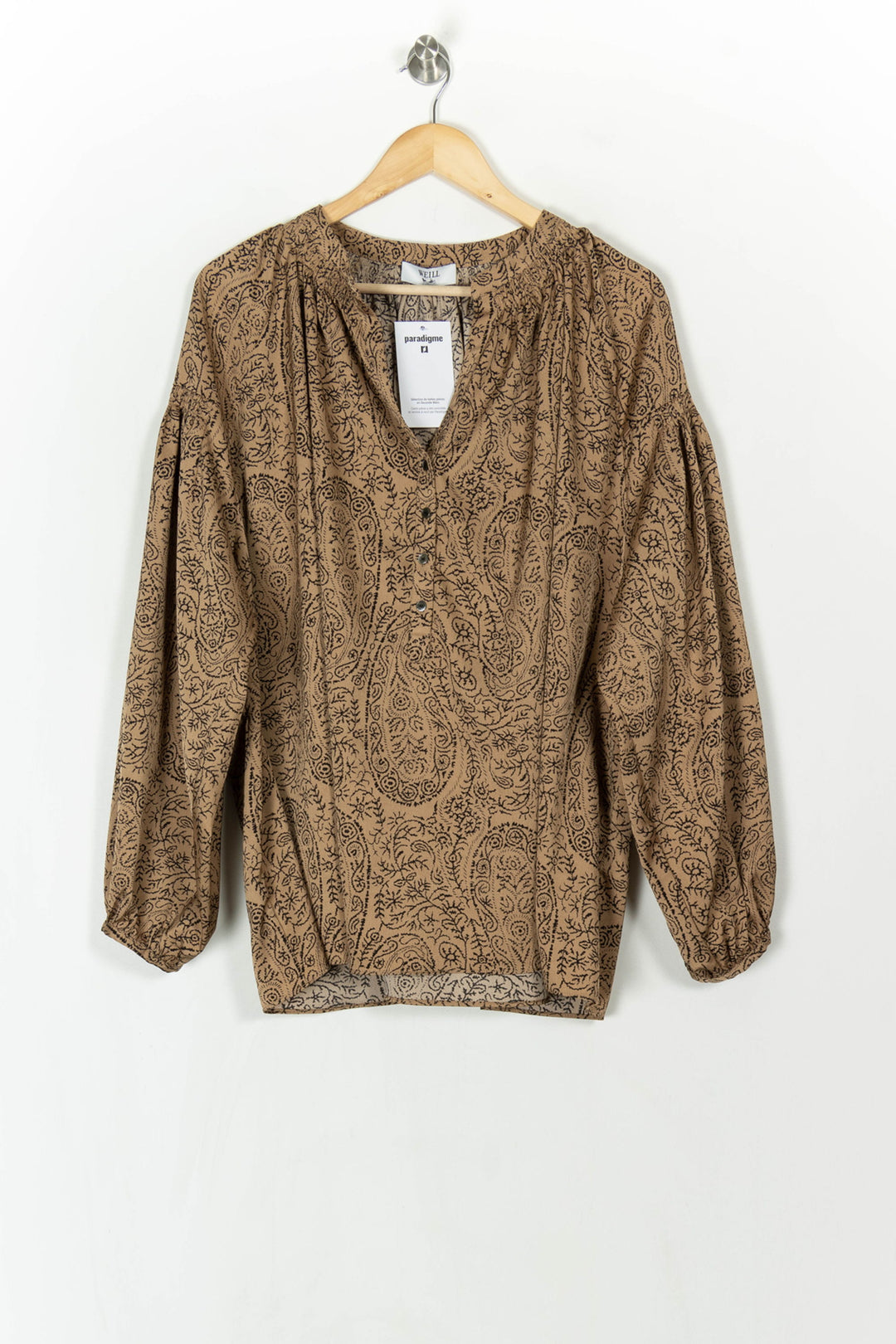 Blouse Marron - Taille XL/42 de la marque Weill | PARAD121801 - Vendu par Paradigme - Image 2