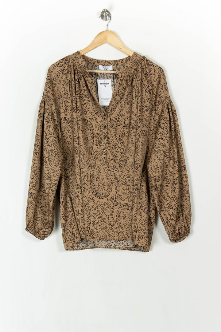 Blouse Marron - Taille XL/42 de la marque Weill | PARAD121801 - Vendu par Paradigme - Image 2