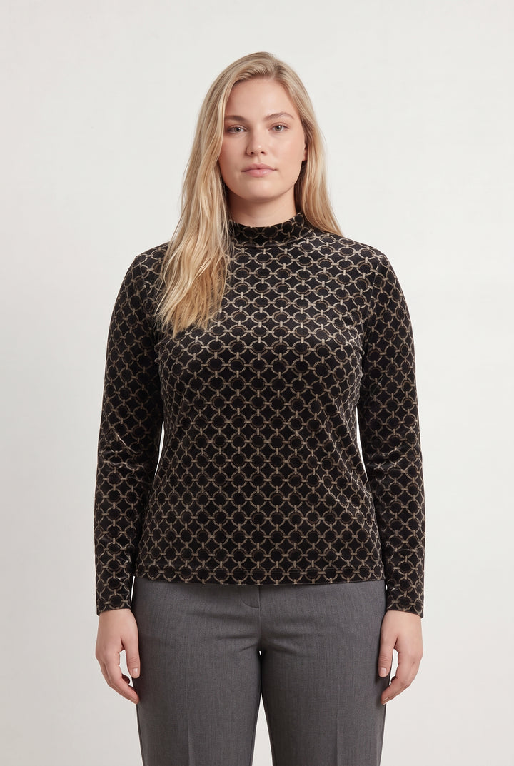 Pull Marron et Noir - Taille XL/42 de la marque Weill | PARAD121802 - Vendu par Paradigme - Image 1