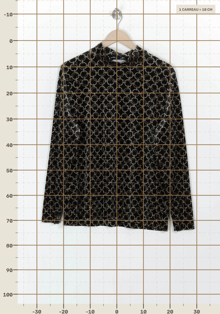 Pull Marron et Noir - Taille XL/42 de la marque Weill | PARAD121802 - Vendu par Paradigme - Image 4