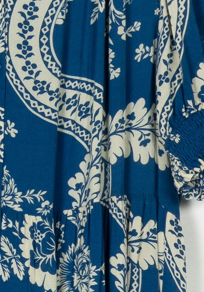 Robe Longue Bleu et Blanche - Taille XL/42 de la marque Petite Mendigote | PARAD121803 - Vendu par Paradigme - Image 3