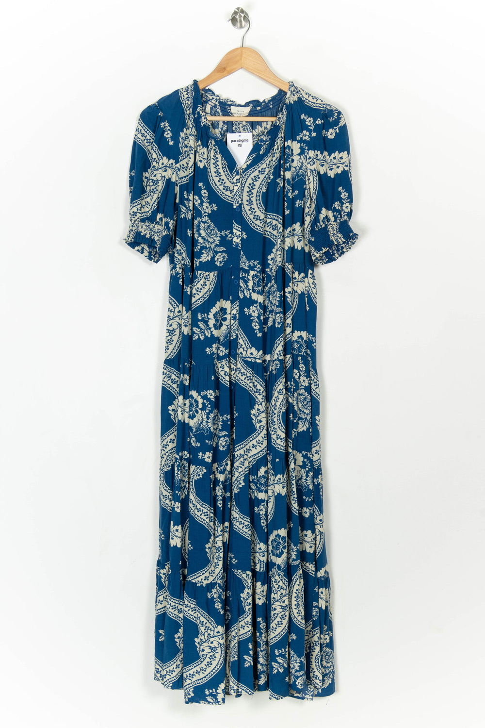 Robe Longue Bleu et Blanche - Taille XL/42 de la marque Petite Mendigote | PARAD121803 - Vendu par Paradigme - Image 2