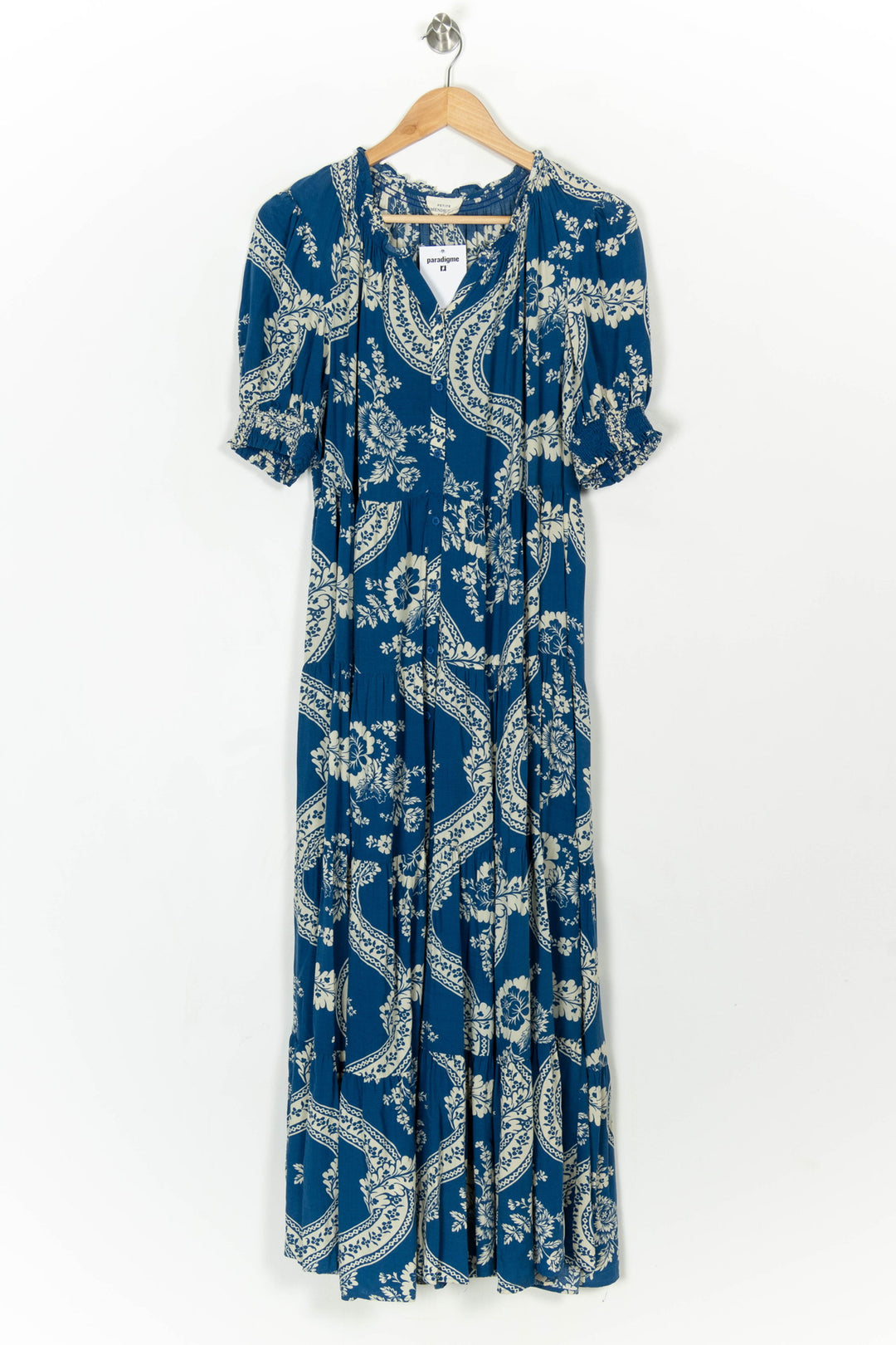 Robe Longue Bleu et Blanche - Taille XL/42 de la marque Petite Mendigote | PARAD121803 - Vendu par Paradigme - Image 2