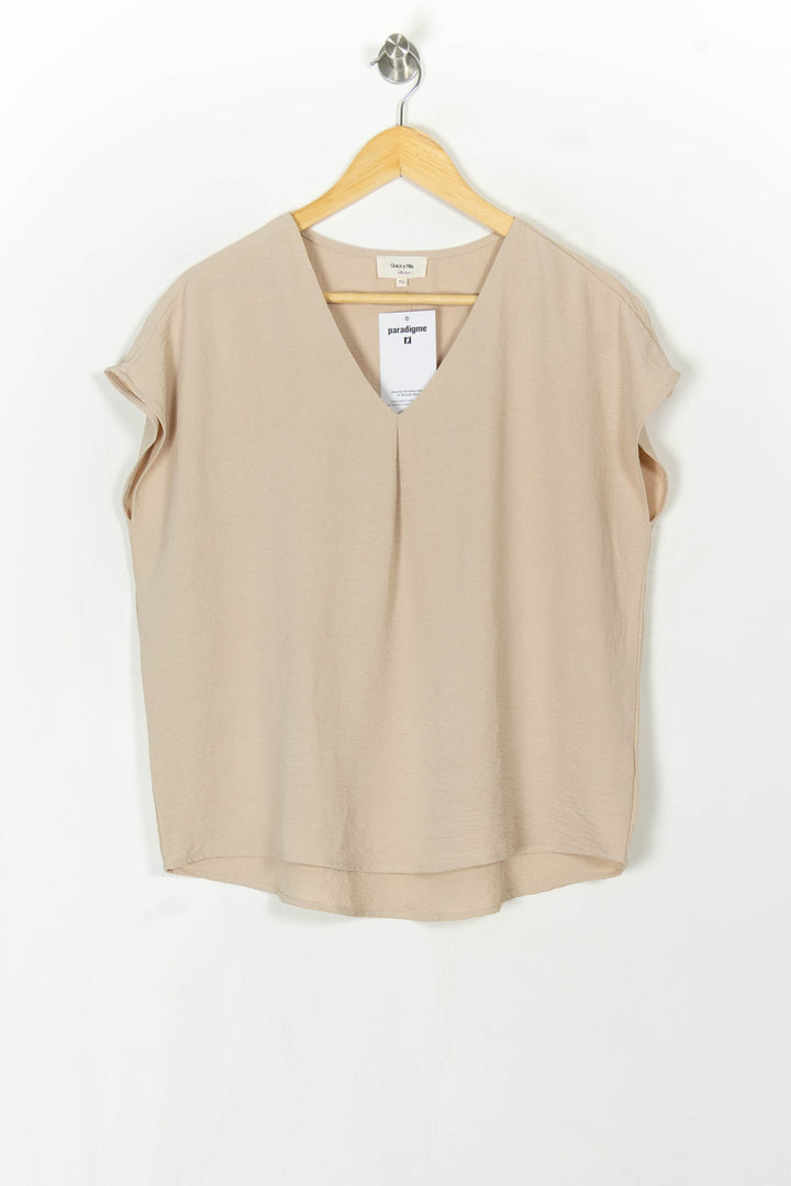 Blouse Beige - Taille T.U. de la marque Grace &amp; Mila | PARAD121806 - Vendu par Paradigme - Image 2