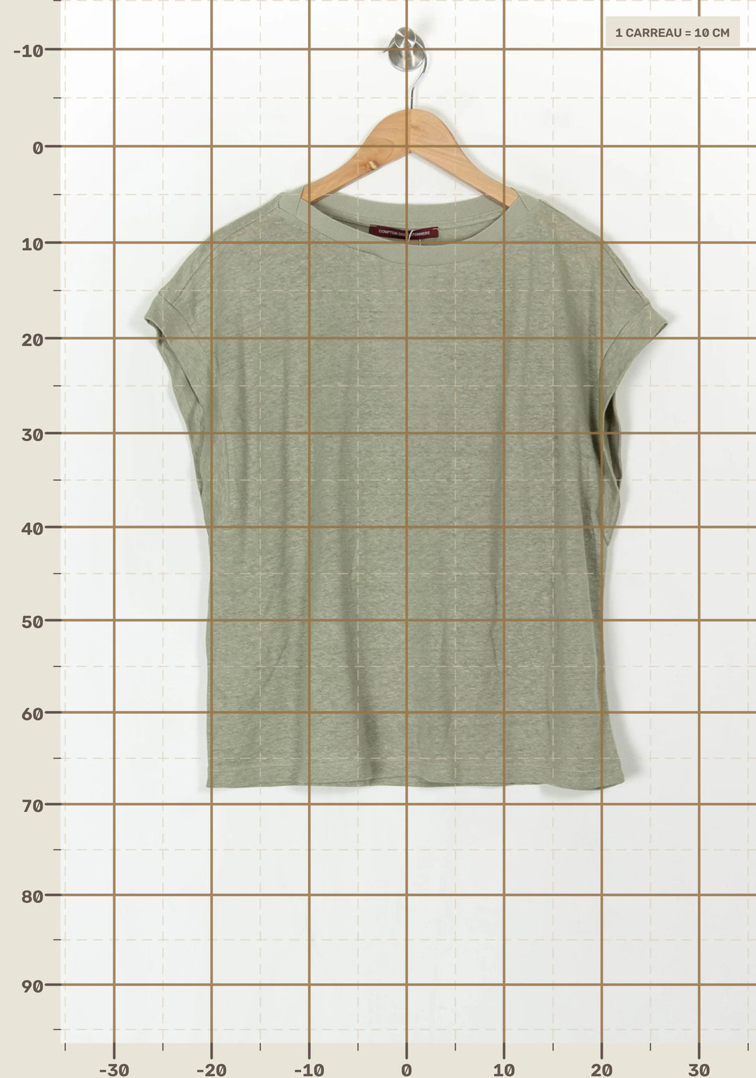 Tee-shirt Vert - Taille XL/42 de la marque Comptoir des Cotonniers | PARAD121807 - Vendu par Paradigme - Image 4