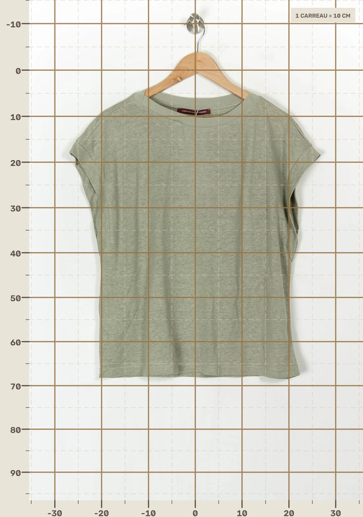 Tee-shirt Vert - Taille XL/42 de la marque Comptoir des Cotonniers | PARAD121807 - Vendu par Paradigme - Image 4