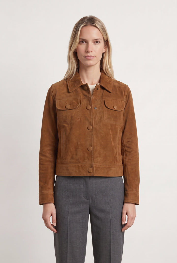 Veste Marron - Taille XS/34 de la marque La Fée Maraboutée | PARAD121809 - Vendu par Paradigme - Image 1