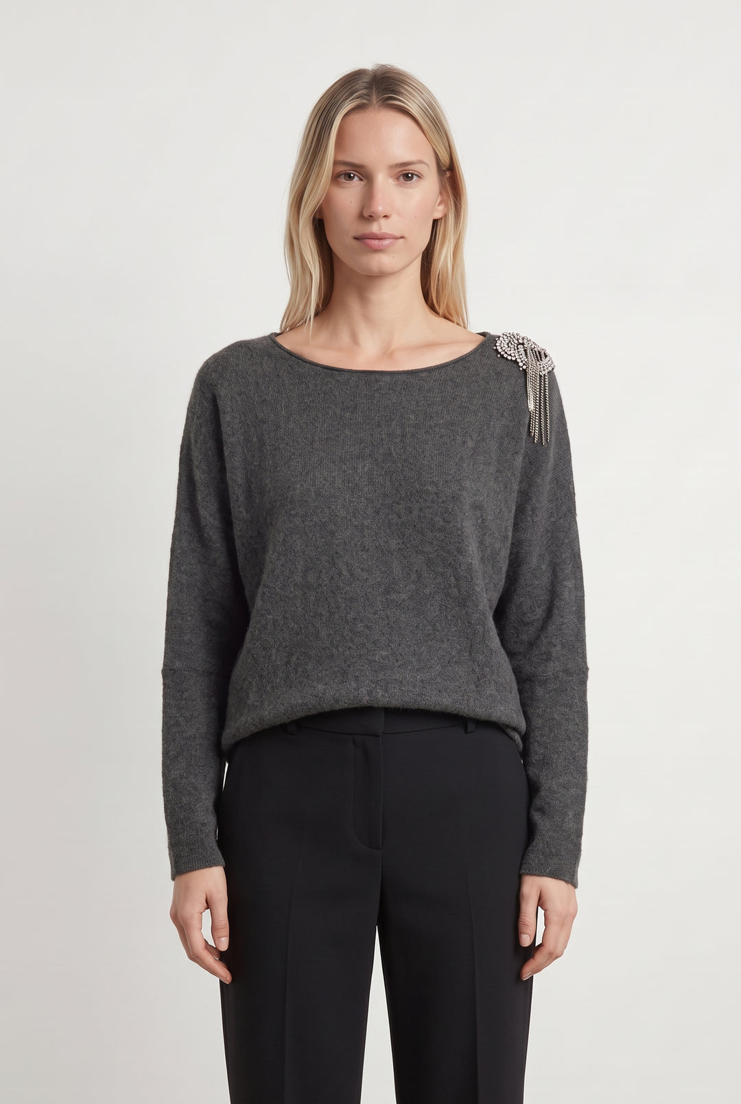 Pull Gris - Taille M/38 de la marque ZAPA | PARAD121810 - Vendu par Paradigme - Image 1