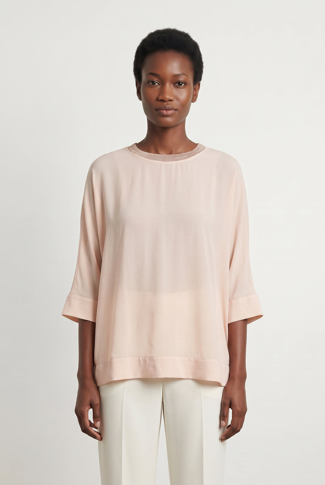 Blouse Rose - Taille S/36 de la marque Sud express | PARAD121814 - Vendu par Paradigme - Image 1