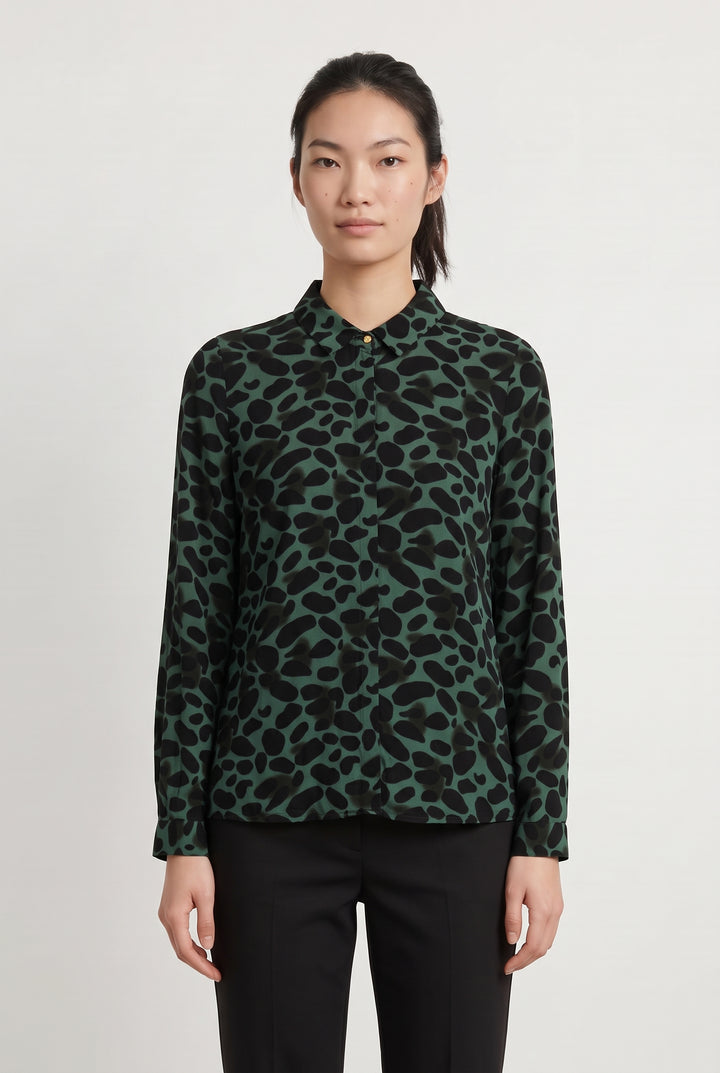 Chemise Verte et Noire - Taille S/36 de la marque Sud express | PARAD121816 - Vendu par Paradigme - Image 1