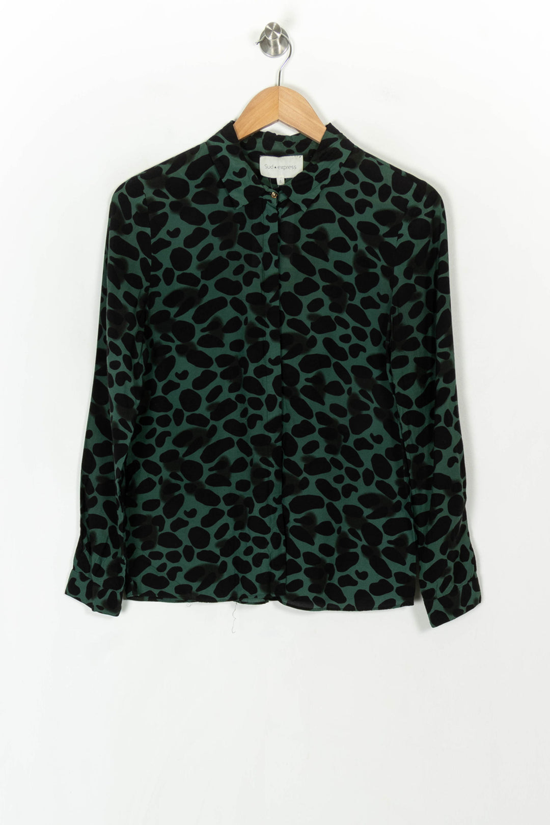 Chemise Verte et Noire - Taille S/36 de la marque Sud express | PARAD121816 - Vendu par Paradigme - Image 2