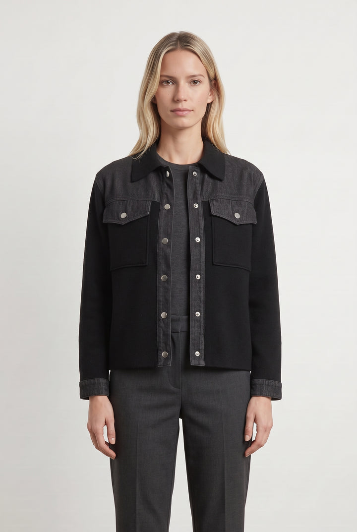 Surchemise Noire - Taille S/36 de la marque Maison 123 | PARAD121817 - Vendu par Paradigme - Image 1