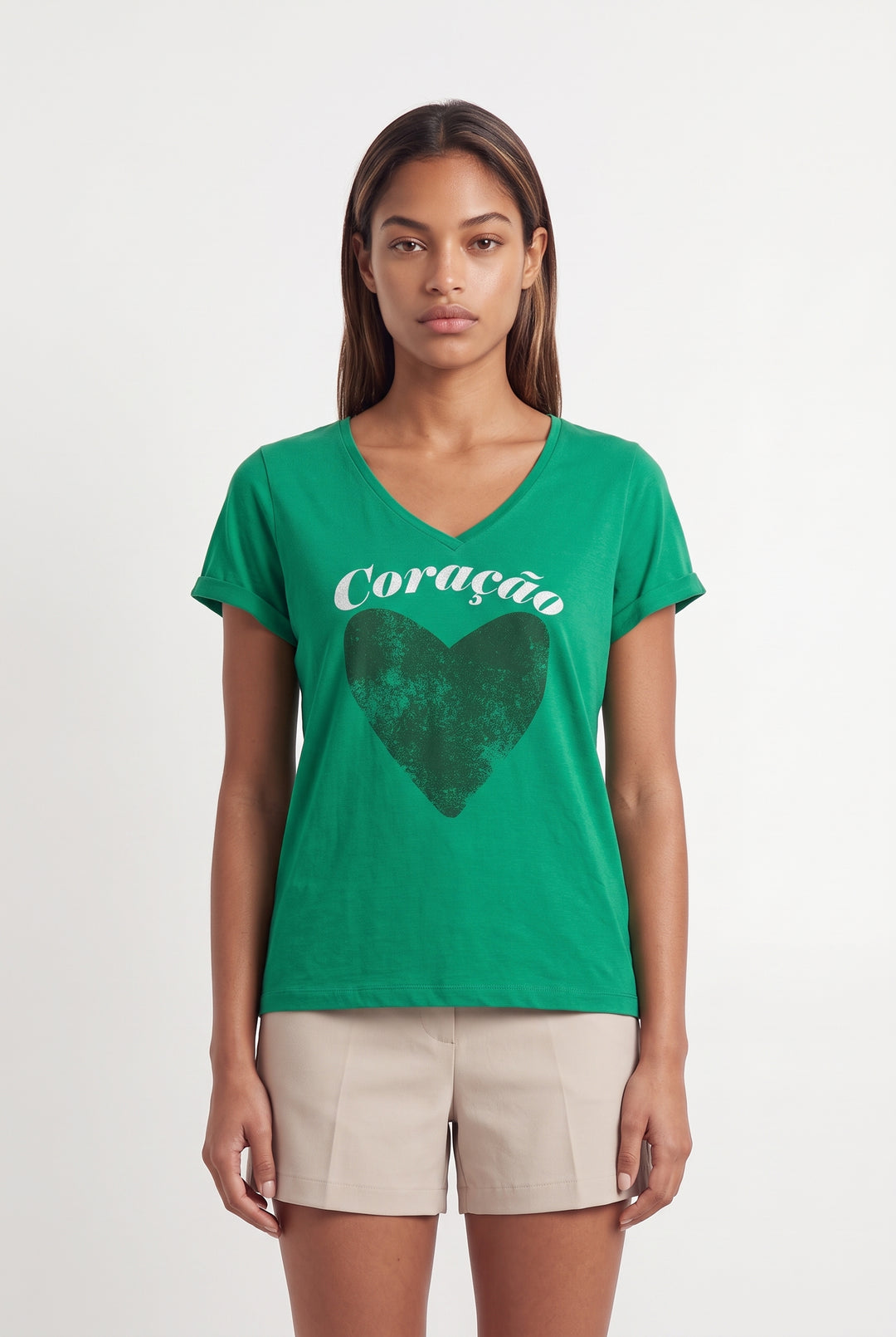 Tee-shirt Vert - Taille XS/34 de la marque One Step | PARAD121819 - Vendu par Paradigme - Image 1