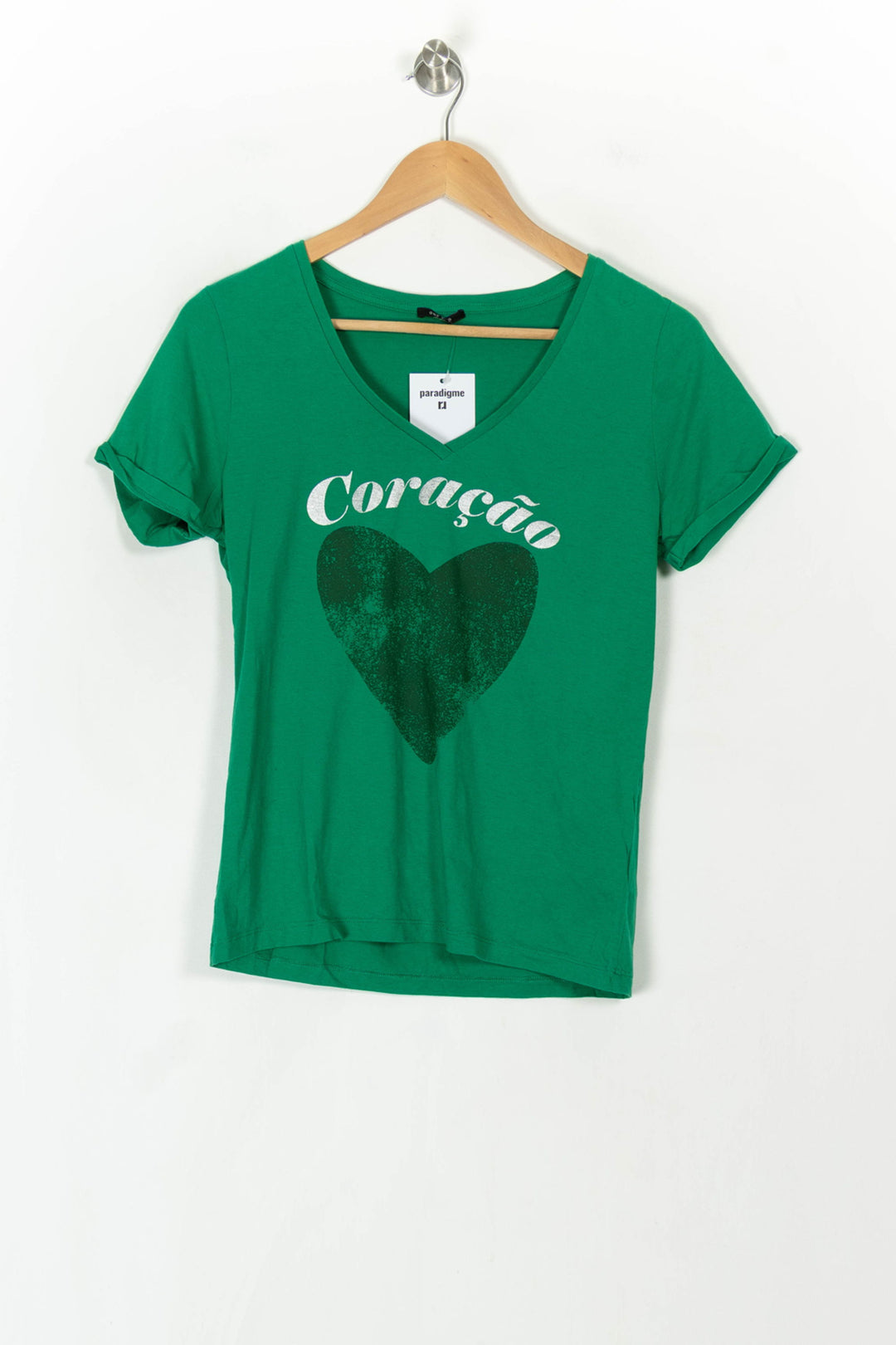 Tee-shirt Vert - Taille XS/34 de la marque One Step | PARAD121819 - Vendu par Paradigme - Image 2