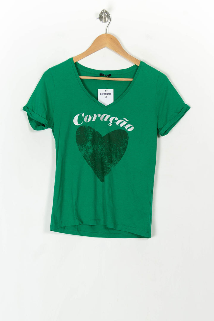 Tee-shirt Vert - Taille XS/34 de la marque One Step | PARAD121819 - Vendu par Paradigme - Image 2