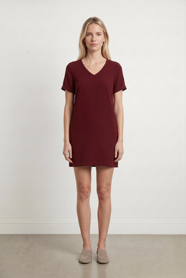 Robe Bordeaux - Taille M/38 de la marque La Fée Maraboutée | PARAD121821 - Vendu par Paradigme - Image 1