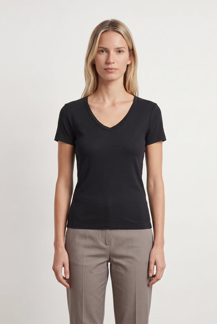 Tee-shirt Noir - Taille S/36 de la marque Maison 123 | PARAD121822 - Vendu par Paradigme - Image 1