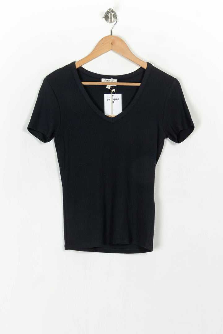 Tee-shirt Noir - Taille S/36 de la marque Maison 123 | PARAD121822 - Vendu par Paradigme - Image 2