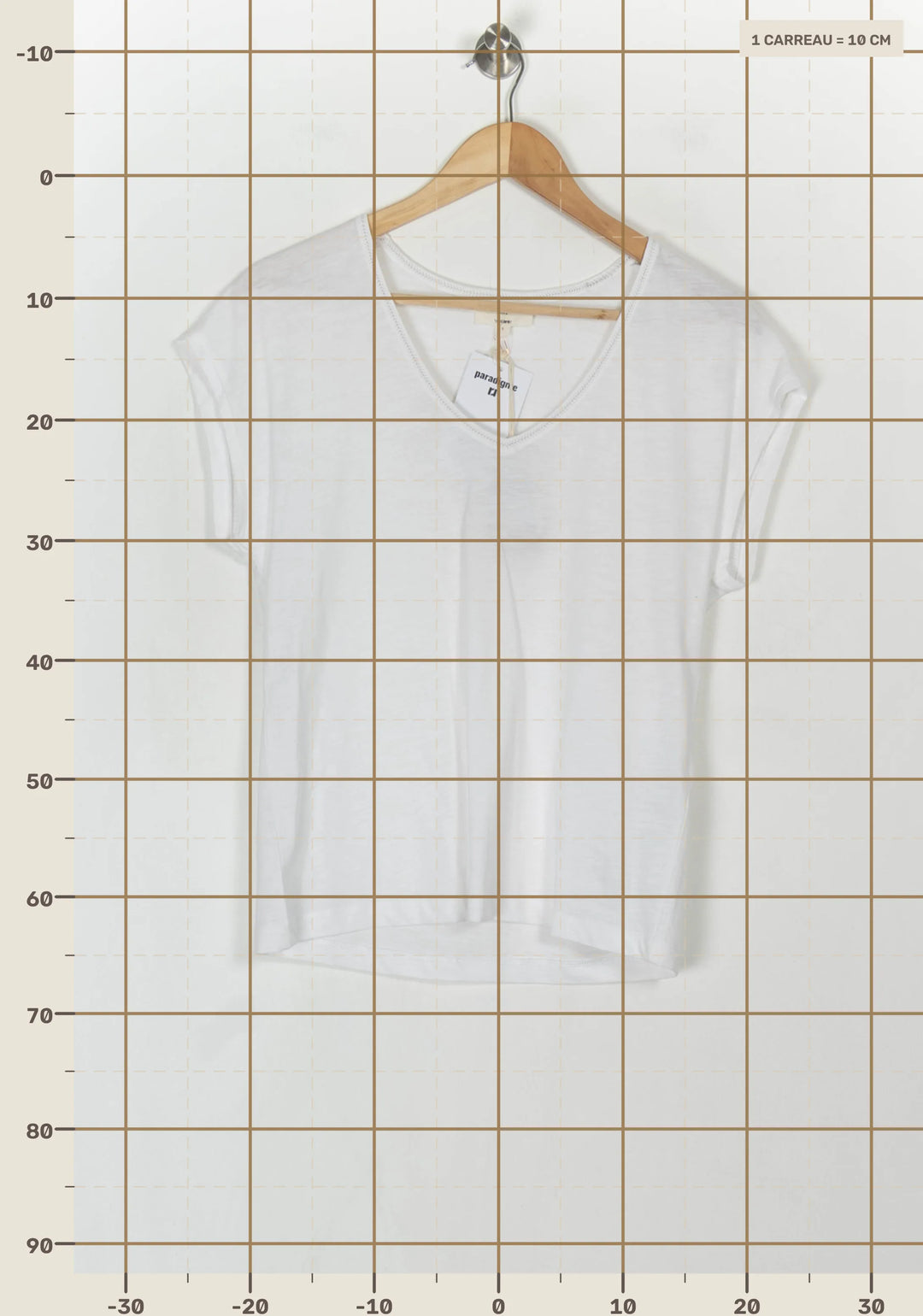 Tee-shirt Blanc - Taille S/36 de la marque Maison 123 | PARAD121823 - Vendu par Paradigme - Image 4