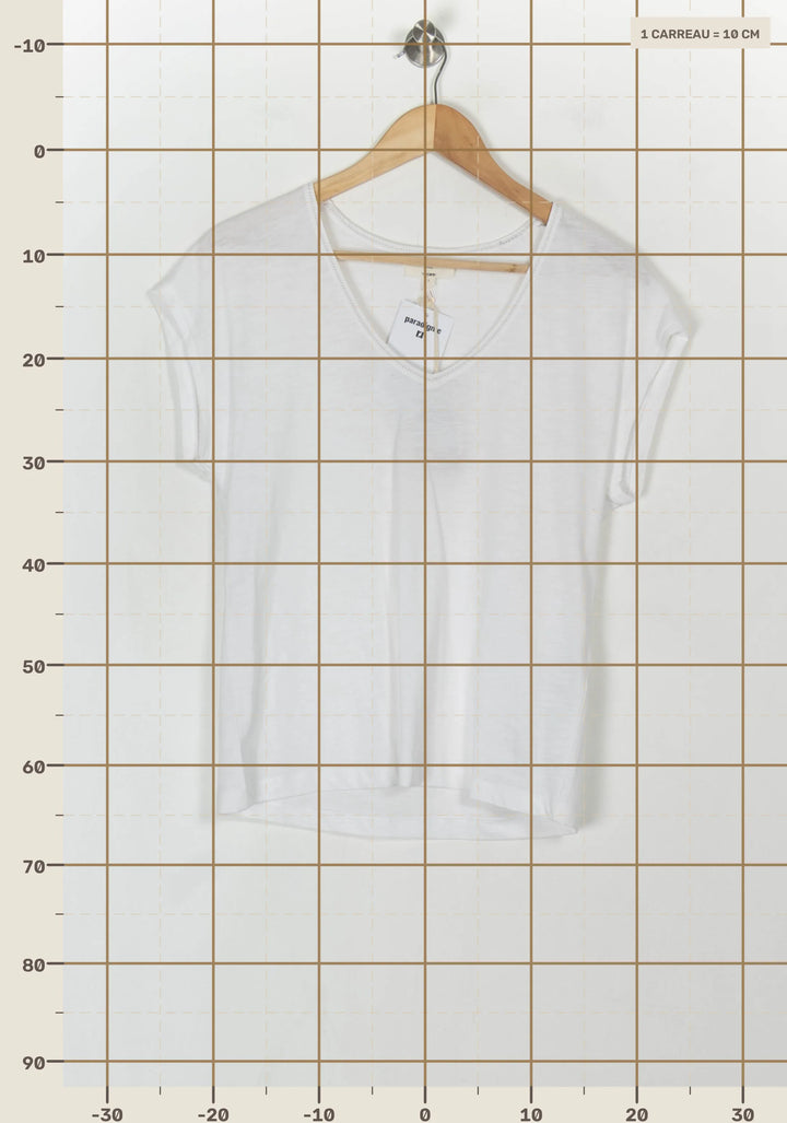 Tee-shirt Blanc - Taille S/36 de la marque Maison 123 | PARAD121823 - Vendu par Paradigme - Image 4