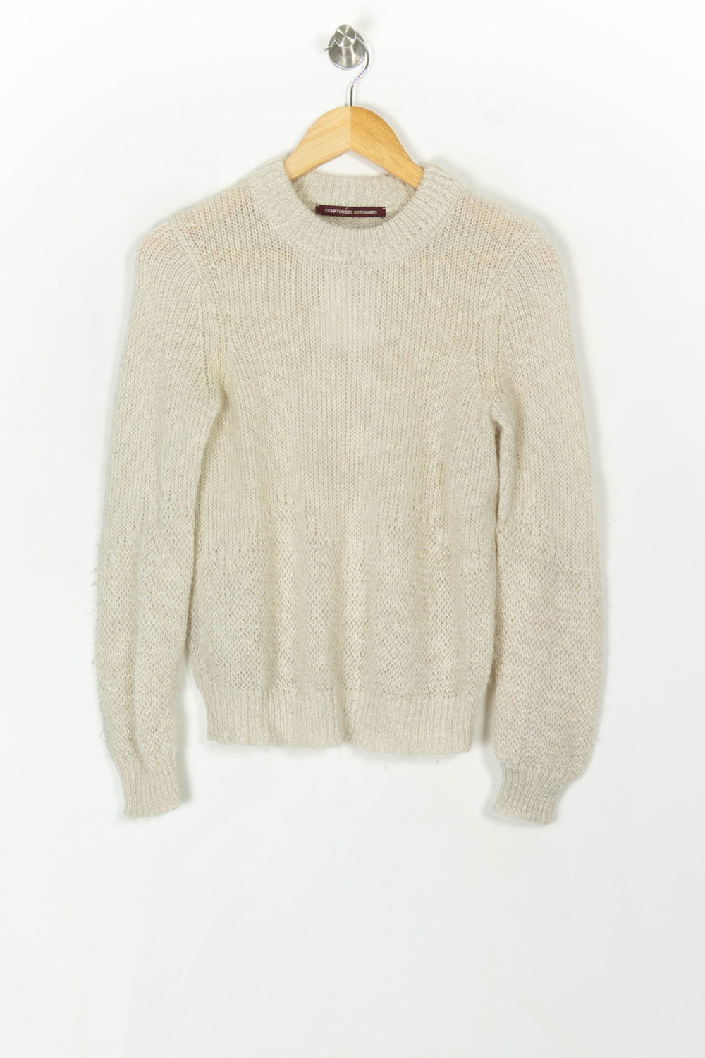 Pull Blanc - Taille XS/34 de la marque Comptoir des Cotonniers | PARAD121824 - Vendu par Paradigme - Image 2