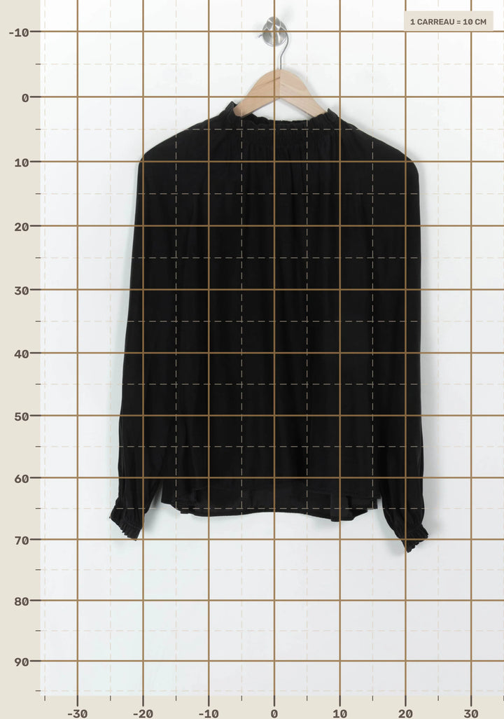 Blouse Noire - Taille S/36 de la marque Comptoir des Cotonniers | PARAD121826 - Vendu par Paradigme - Image 4
