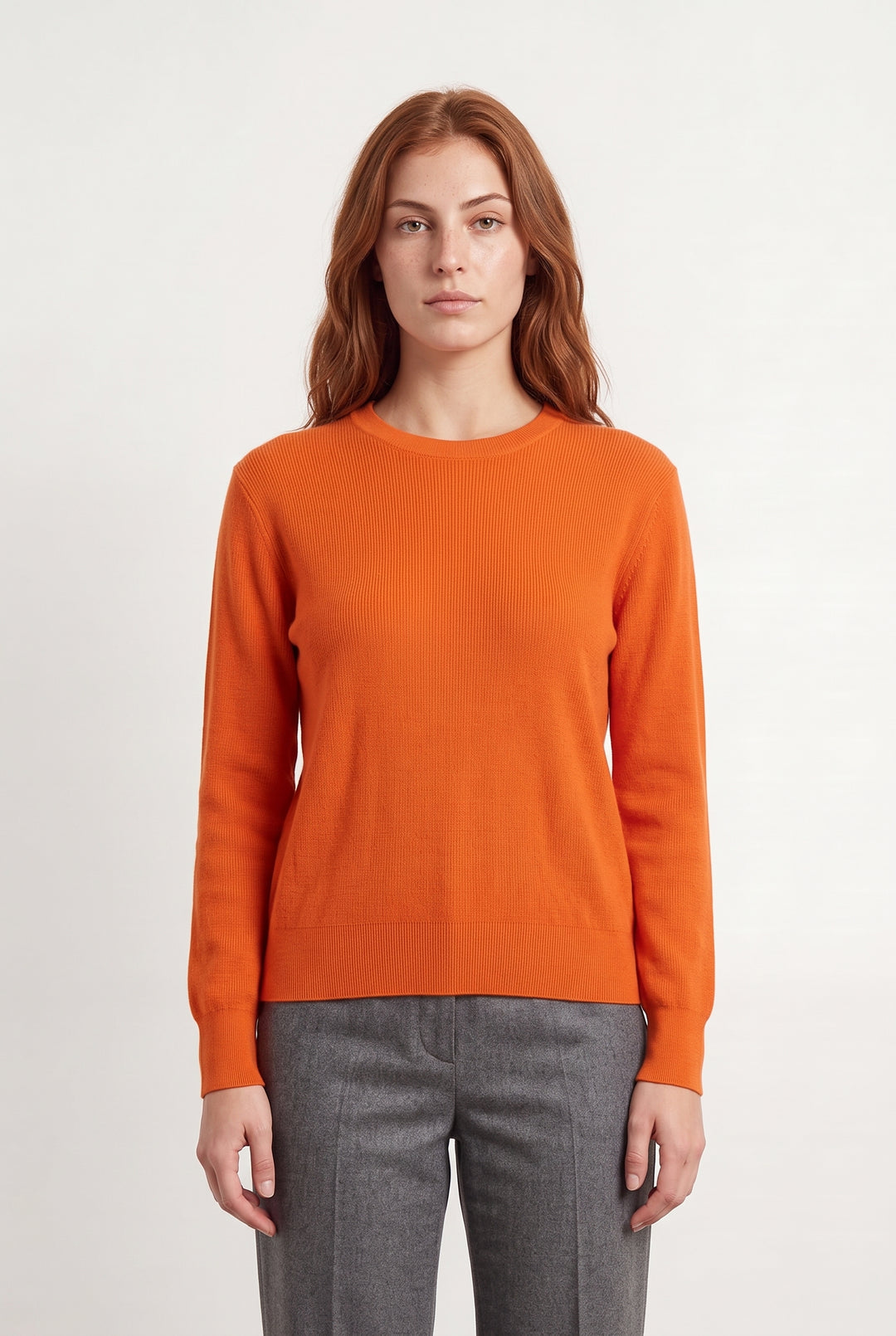Pull Col Rond Orange - Taille S/36 de la marque From Future | PARAD121828 - Vendu par Paradigme - Image 1