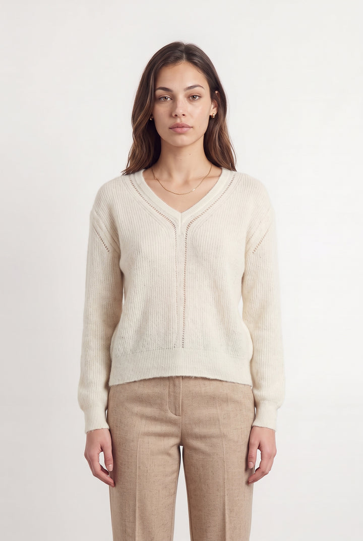 Pull Blanc - Taille XS/34 de la marque Comptoir des Cotonniers | PARAD121832 - Vendu par Paradigme - Image 1