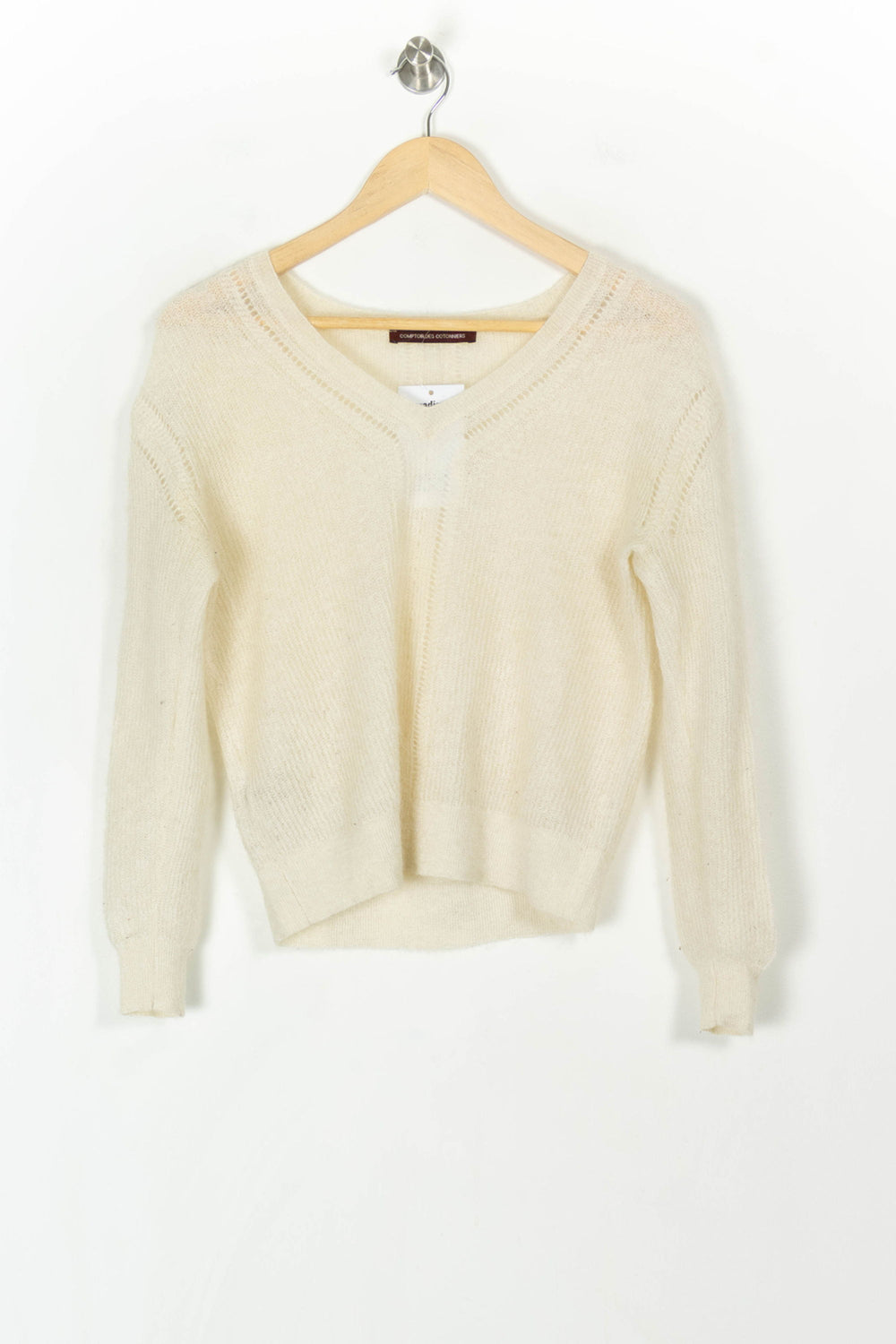 Pull Blanc - Taille XS/34 de la marque Comptoir des Cotonniers | PARAD121832 - Vendu par Paradigme - Image 2