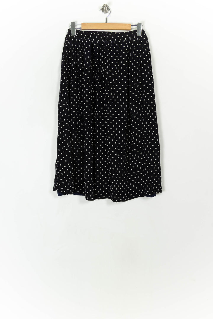 Jupe Midi Noire à Pois Blancs - Taille L/40 de la marque Gerard Darel | PARAD121833 - Vendu par Paradigme - Image 2