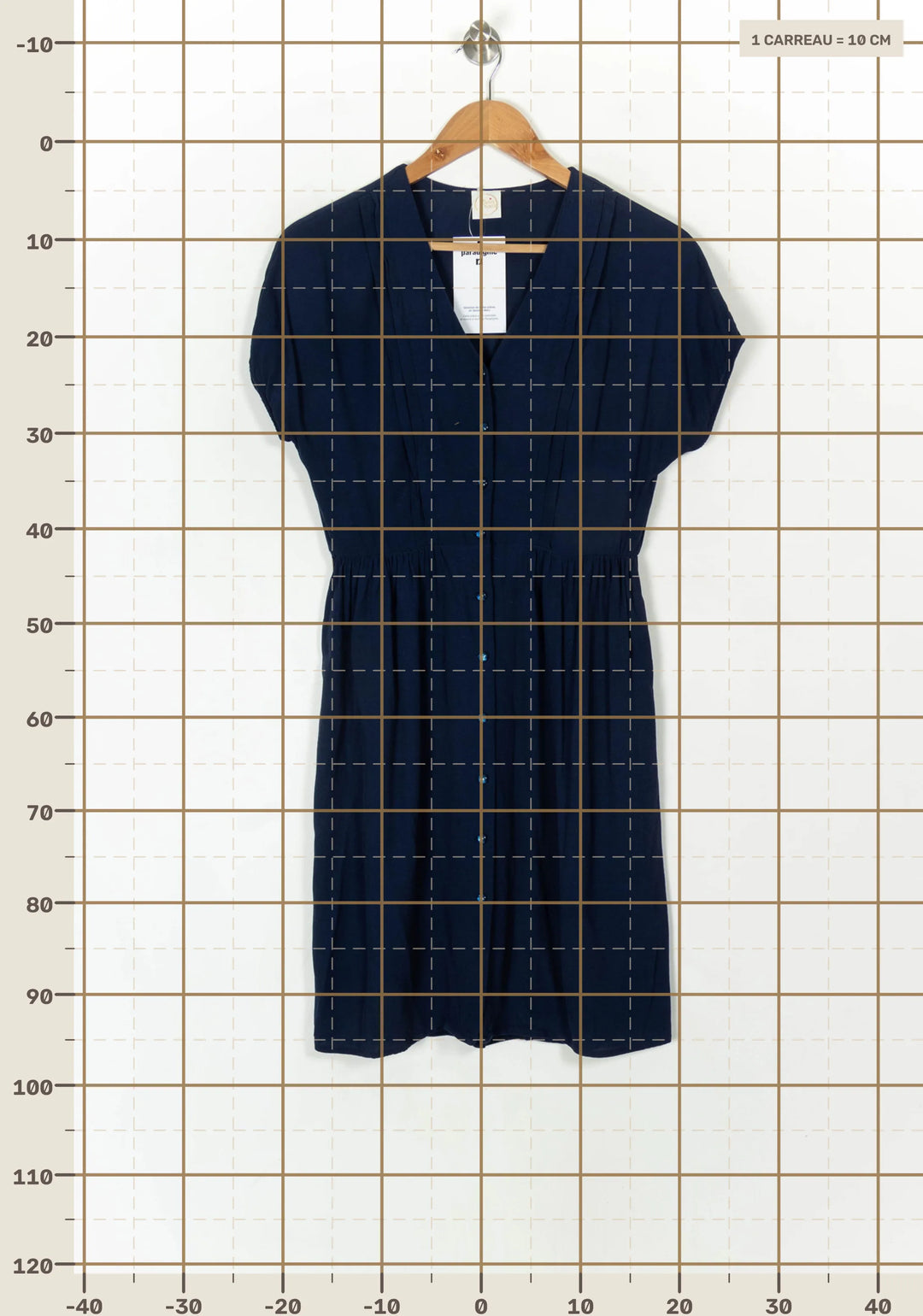 Robe Patineuse Bleue - Taille XS/34 de la marque Des petits hauts | PARAD121838 - Vendu par Paradigme - Image 4