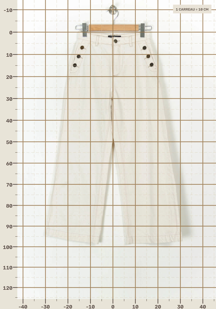 Jean Beige - Taille XS/34 de la marque One Step | PARAD121840 - Vendu par Paradigme - Image 4