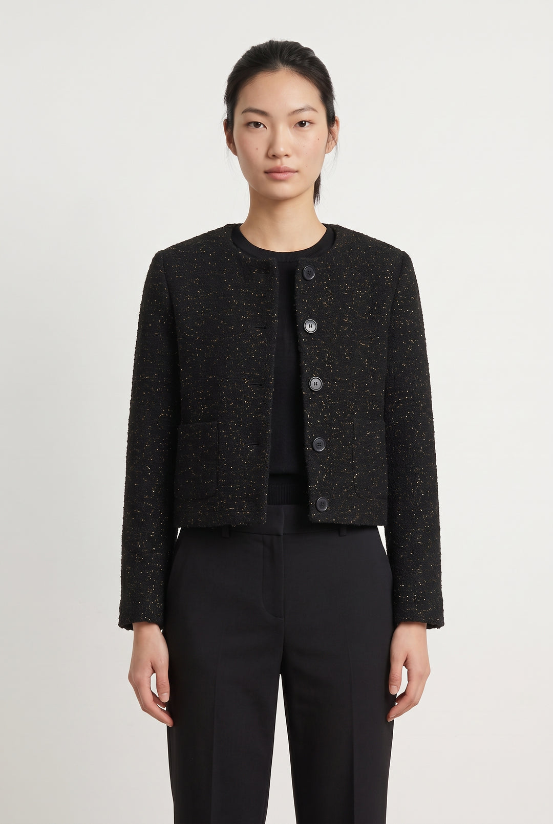 Veste Noire - Taille M/38 de la marque La Fée Maraboutée | PARAD121841 - Vendu par Paradigme - Image 1