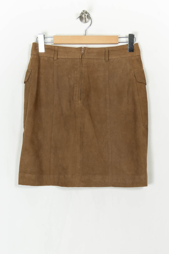 Jupe Droite Marron - Taille M/38 de la marque Caroll | PARAD121842 - Vendu par Paradigme - Image 5