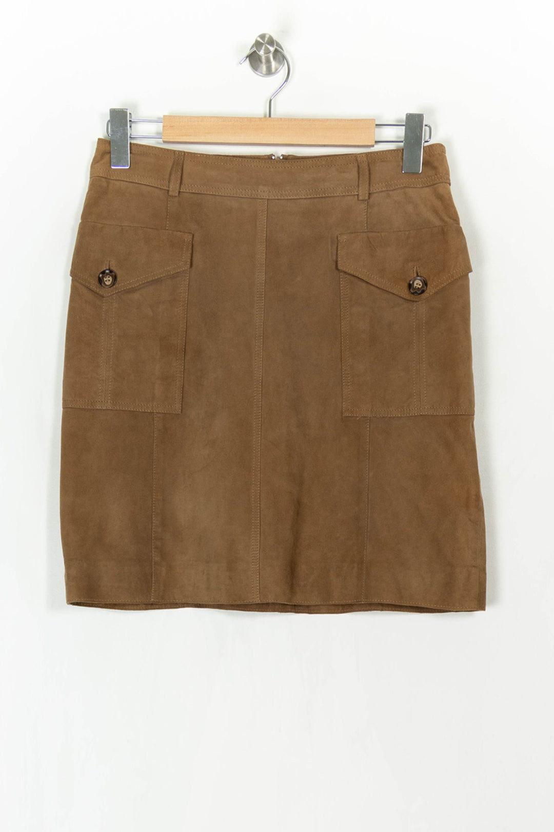 Jupe Droite Marron - Taille M/38 de la marque Caroll | PARAD121842 - Vendu par Paradigme - Image 2