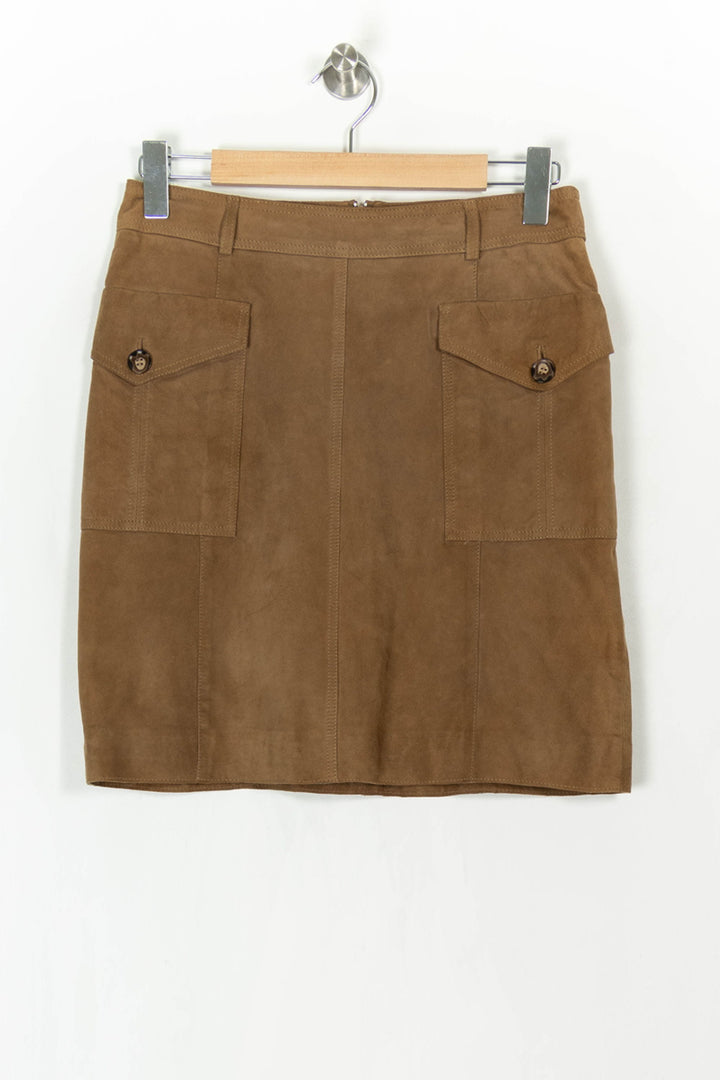 Jupe Droite Marron - Taille M/38 de la marque Caroll | PARAD121842 - Vendu par Paradigme - Image 2