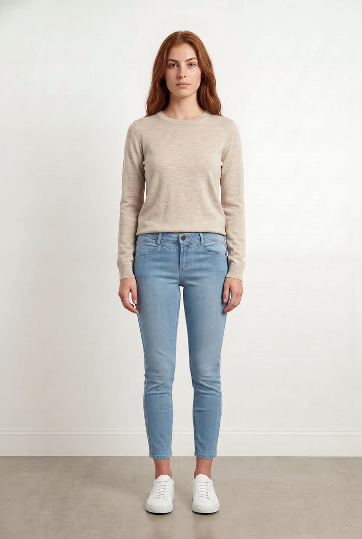 Jean Skinny Bleu - Taille S/36 de la marque One Step | PARAD121844 - Vendu par Paradigme - Image 1