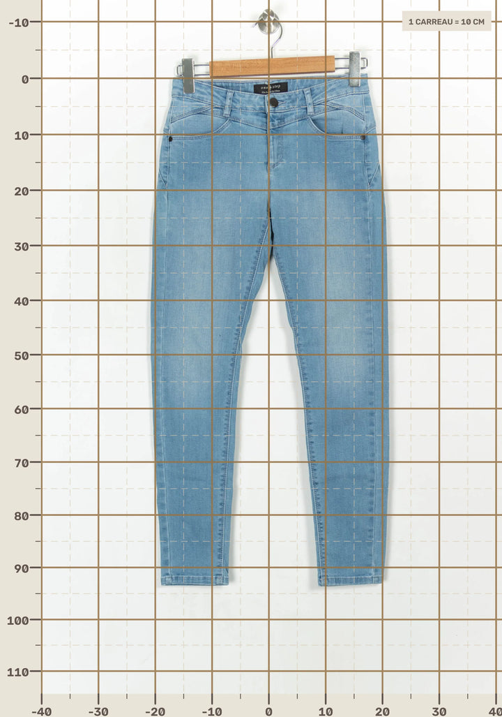 Jean Skinny Bleu - Taille S/36 de la marque One Step | PARAD121844 - Vendu par Paradigme - Image 4