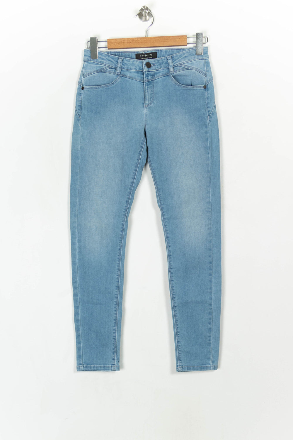 Jean Skinny Bleu - Taille S/36 de la marque One Step | PARAD121844 - Vendu par Paradigme - Image 2