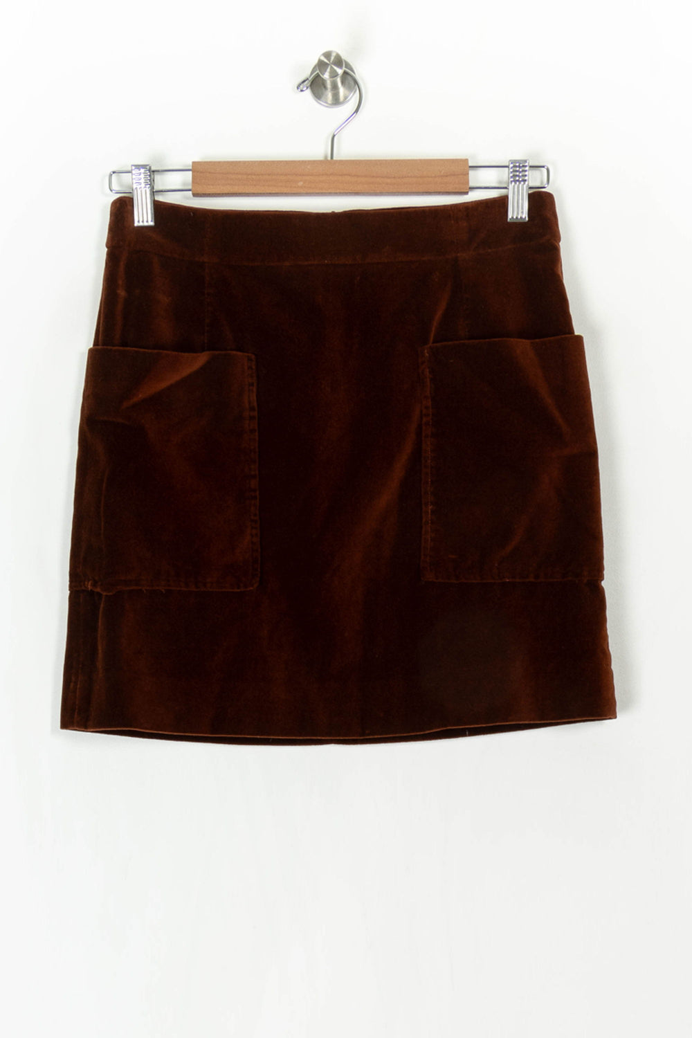 Jupe Courte Marron - Taille M/38 de la marque Caroll | PARAD121845 - Vendu par Paradigme - Image 2
