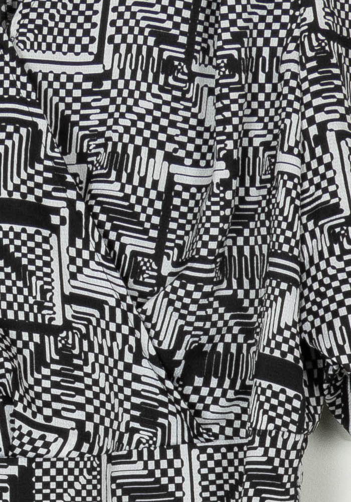 Blouse Noire et Blanche - Taille L/40 de la marque IKKS | PARAD121847 - Vendu par Paradigme - Image 3