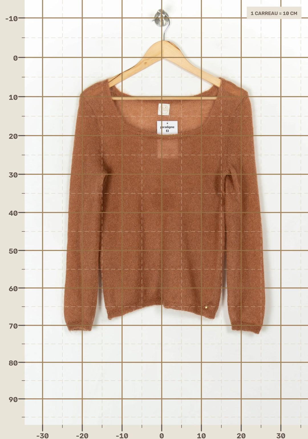 Pull Orange - Taille M/38 de la marque Des petits hauts | PARAD121848 - Vendu par Paradigme - Image 4