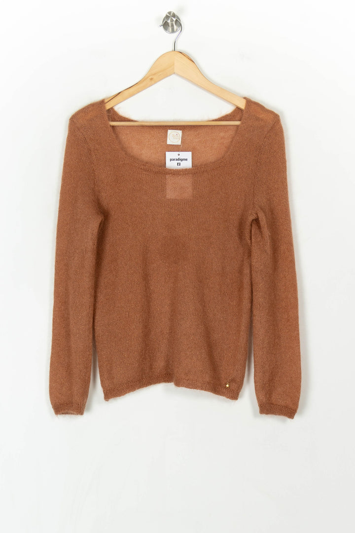 Pull Orange - Taille M/38 de la marque Des petits hauts | PARAD121848 - Vendu par Paradigme - Image 2