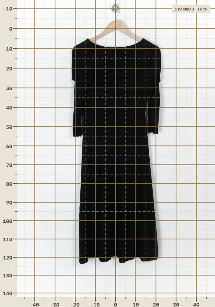 Robe Longue Noire - Taille S/36 de la marque Comptoir des Cotonniers | PARAD121849 - Vendu par Paradigme - Image 4