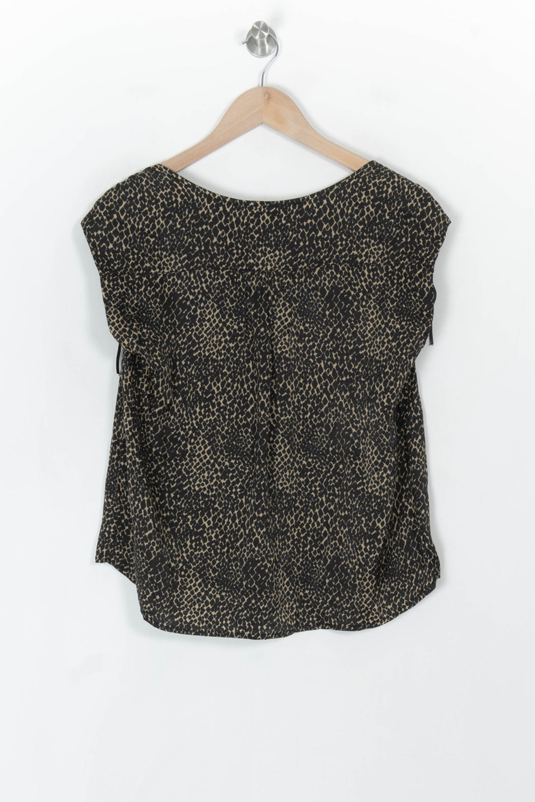 Blouse Noire et Beige - Taille M/38 de la marque La Fée Maraboutée | PARAD121852 - Vendu par Paradigme - Image 5