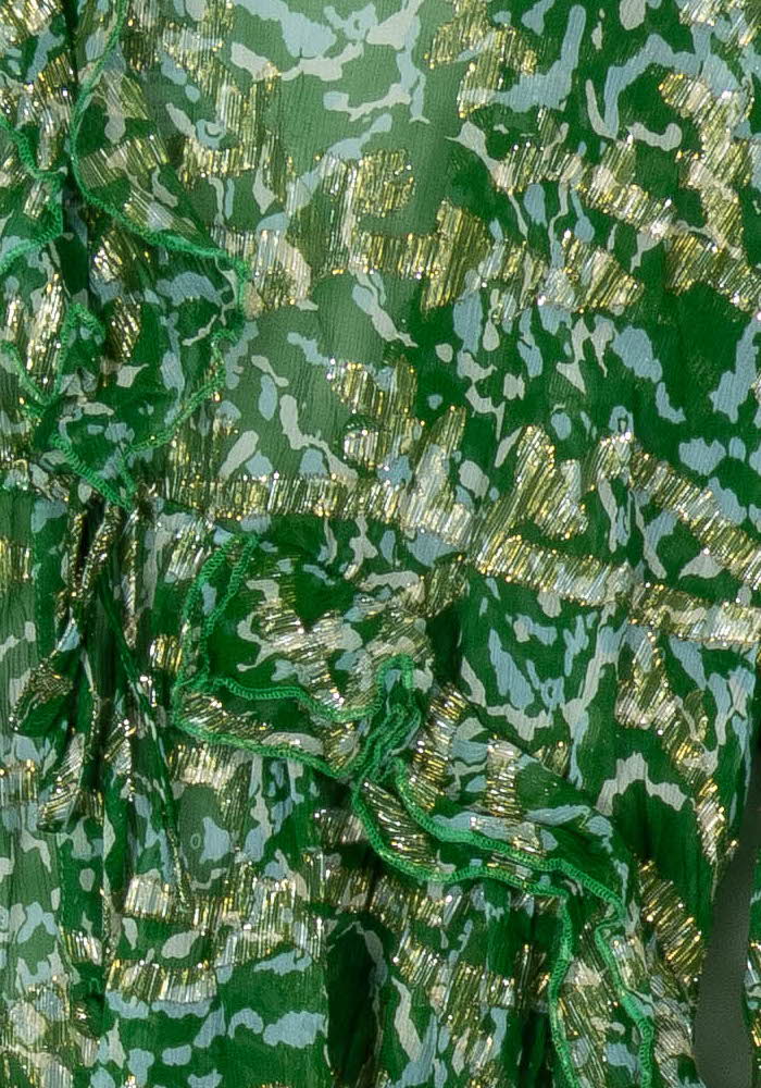 Blouse Vert et Blanc - Taille L/40 de la marque Bérénice | PARAD121855 - Vendu par Paradigme - Image 3